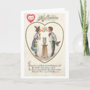 Vintage Halloween Marriage Blessing Greeting Card