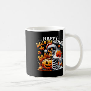 Vintage Halloween Merry Christmas Happy Hallothank Coffee Mug