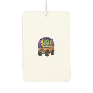Vintage Halloween Monster Truck Pumpkin Shirt_1 Car Air Freshener
