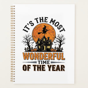 Vintage Halloween Most Wonderful Time Shirt Design Planner