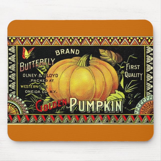 Vintage Halloween Mouse Mat (Front)
