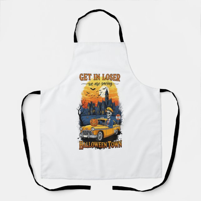Vintage Halloween Movie Apron (Front)