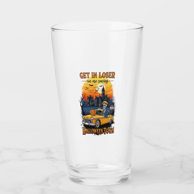 Vintage Halloween Movie Glass (Front)
