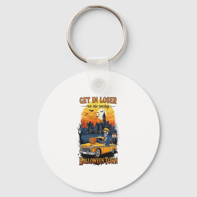 Vintage Halloween Movie Key Ring (Front)