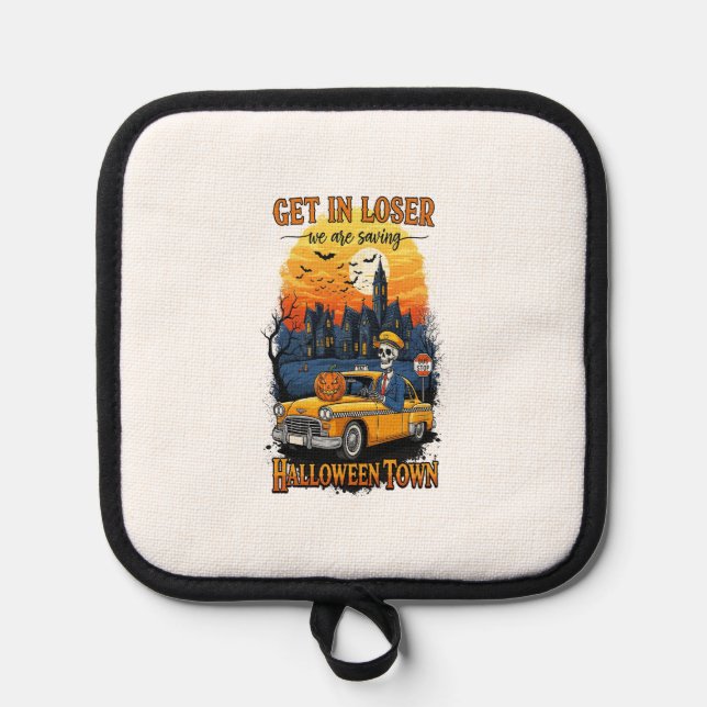 Vintage Halloween Movie Pot Holder (Front)