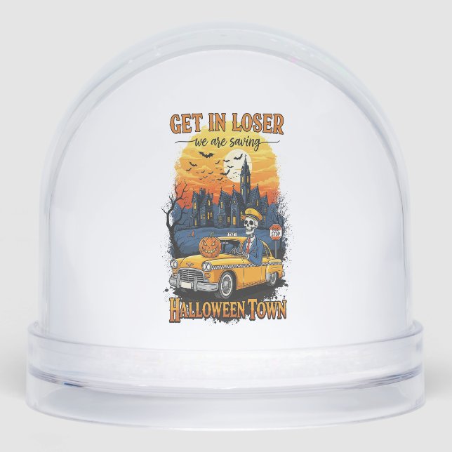 Vintage Halloween Movie Snowglobe (Front)
