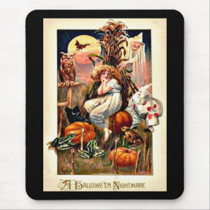 Vintage Halloween Nightmare Mouse Mat
