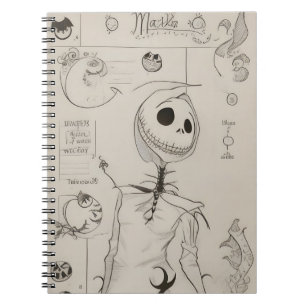vintage halloween notebook