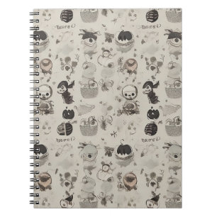 vintage halloween notebook