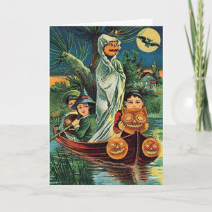 Vintage Halloween on the Lake, Card