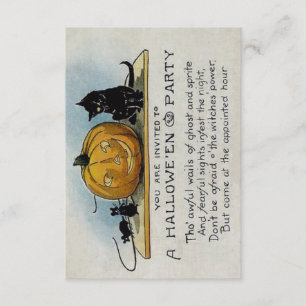 Vintage Halloween Party Invitation