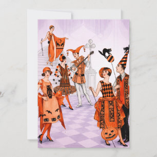 Vintage Halloween Party Invitation