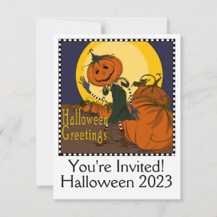 Vintage Halloween Party Invitation