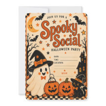Vintage Halloween Party Invitation | Spooky Social