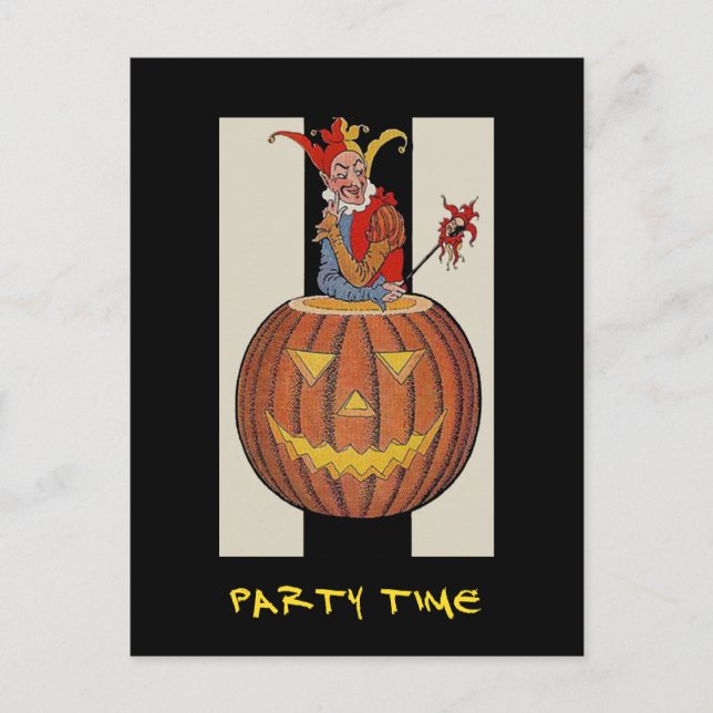 Vintage Halloween Party Invite With Bloody Text (Front)