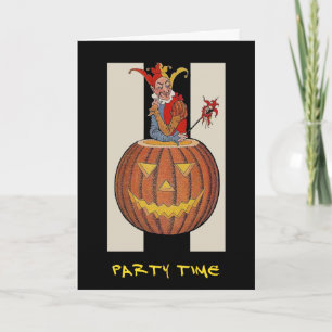 Vintage Halloween Party Invite With Bloody Text