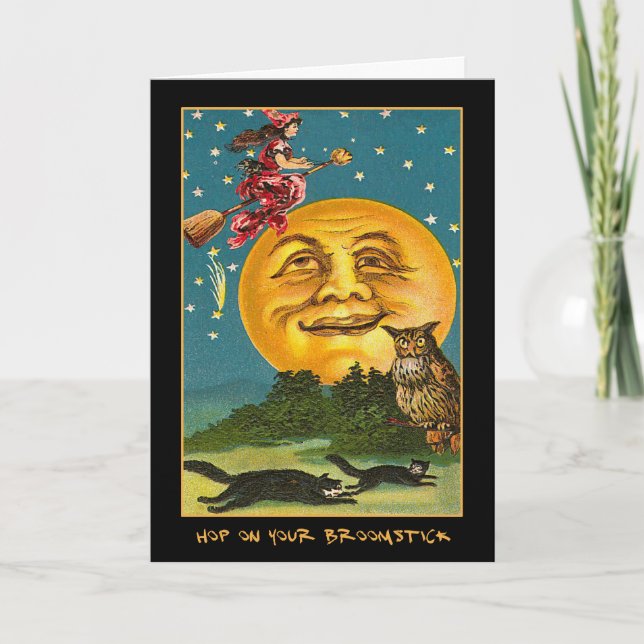 Vintage Halloween Party Invite With Bloody Text (Front)