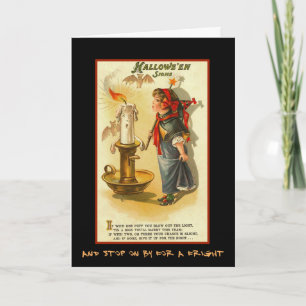 Vintage Halloween Party Invite With Bloody Text