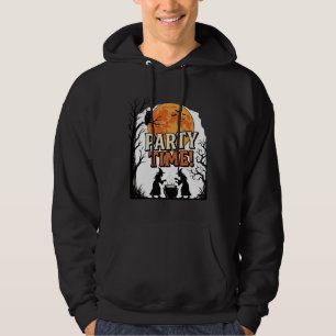 Vintage Halloween Party Time Witch Cauldron Shirt_ Hoodie