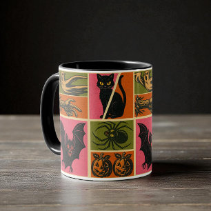 Vintage Halloween Pattern  Mug