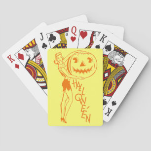 Vintage Halloween Playing Cards