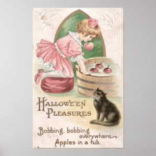 Vintage Hallowe'en Pleasures Poster