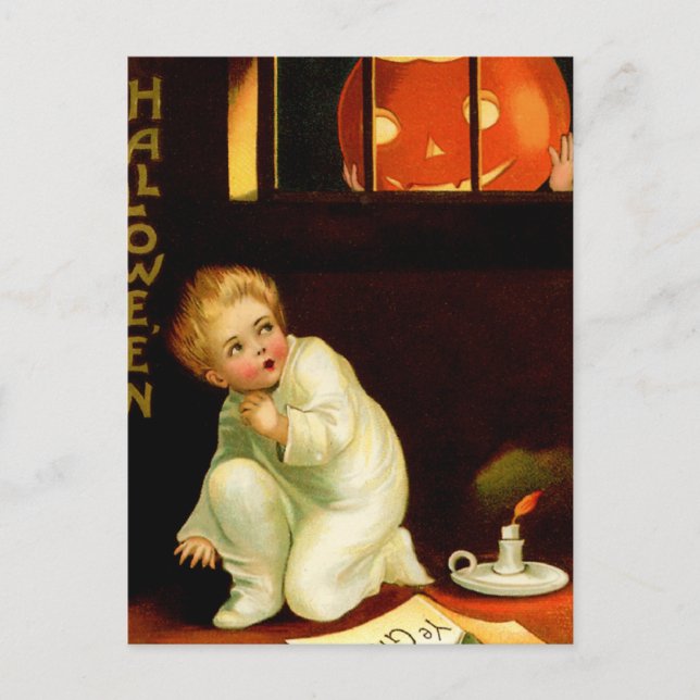 Vintage Halloween Postcard (Front)