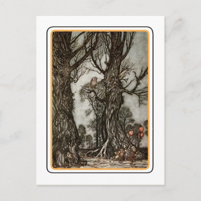 Vintage Halloween Postcard (Front)