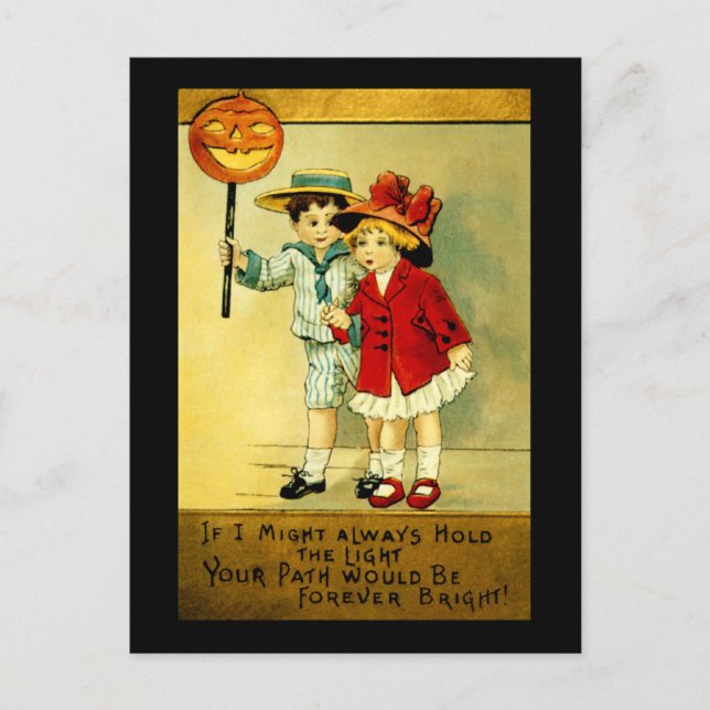 Vintage Halloween Postcard (Front)