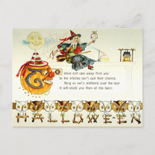 Vintage Halloween Postcard