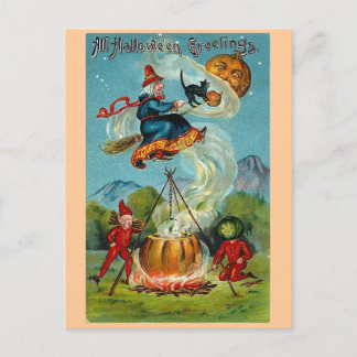 Vintage Halloween Postcard