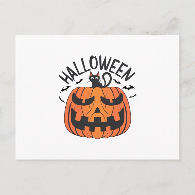 Vintage Halloween  Postcard (Front)