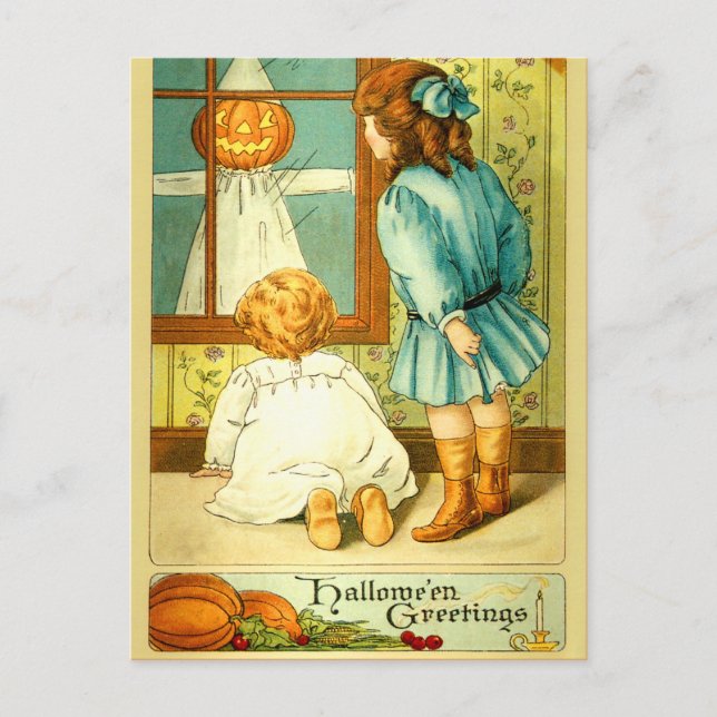 Vintage Halloween Postcard (Front)