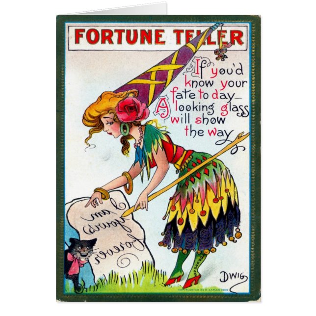 Vintage Halloween Postcard (Front)