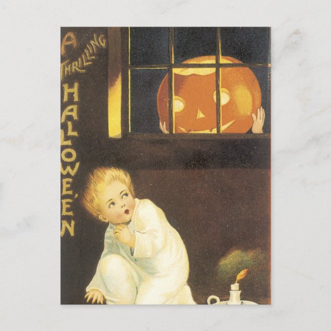 Vintage Halloween Postcard (Front)