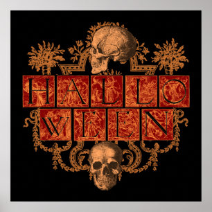 Vintage Halloween Poster