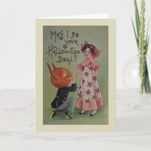 Vintage Halloween Proposal Greeting Card