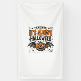 Vintage Halloween Pumpkin Bat Typography Shirt Des Banner