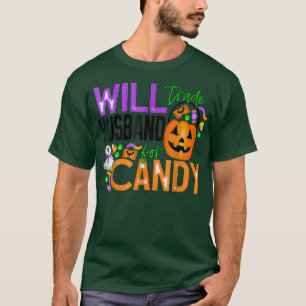 Vintage Halloween Pumpkin Candy Wife Funny Gifts 2 T-Shirt