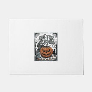 Vintage Halloween Pumpkin Cat Tis The Season Shirt Doormat