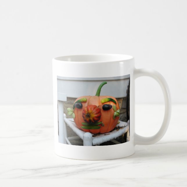 Vintage Halloween Pumpkin Coffee Mug (Right)