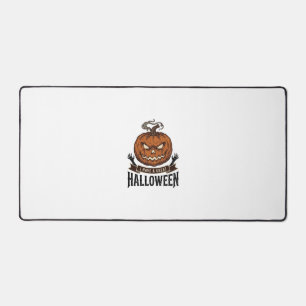 Vintage Halloween Pumpkin Gothic Shirt Design_1 Desk Mat