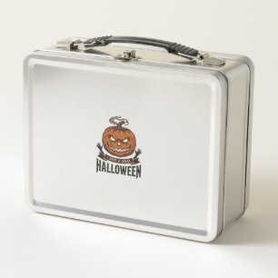 Vintage Halloween Pumpkin Gothic Shirt Design_1 Metal Lunch Box