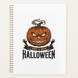 Vintage Halloween Pumpkin Gothic Shirt Design_1 Planner