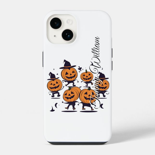 Vintage Halloween Pumpkin iPhone Case (Back)