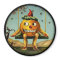Vintage Halloween Pumpkin Magnet