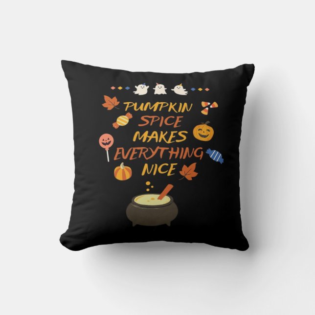 Vintage Halloween Pumpkin Quotes Classic Cushion (Front)