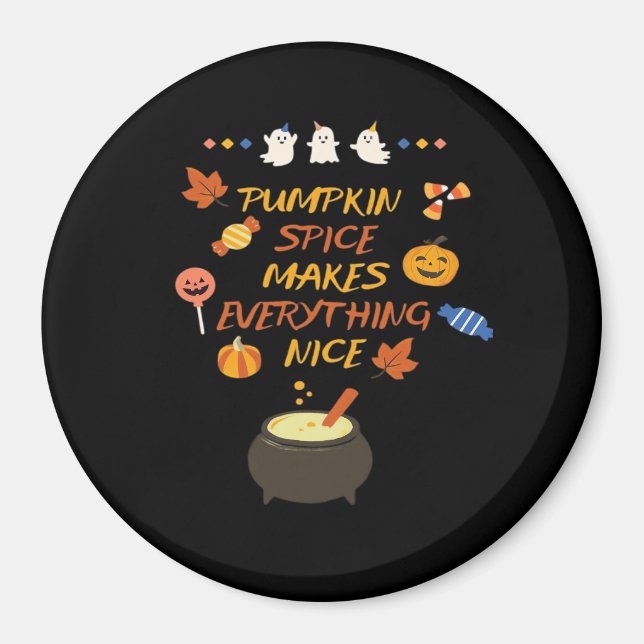 Vintage Halloween Pumpkin Quotes Classic Magnet (Front)