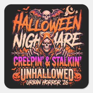 Vintage Halloween Pumpkin Sticker - Spooky Szn