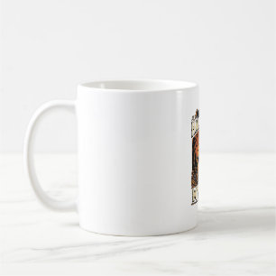 Vintage Halloween Pumpkin Witch Hat Shirt Design_1 Coffee Mug